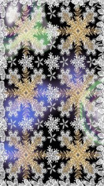 Kusursuz desenli altın elementler. Klasik çiçek dokusu. Raster illüstrasyonu. Gri renkli Royal retro. Kart, duvar kağıdı, ambalaj ve tekstil için klasik tasarım. Altın şablon.