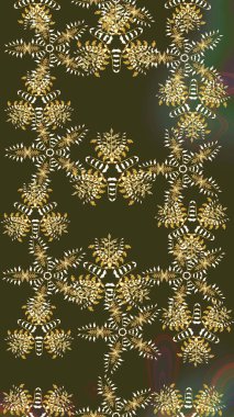 Çiçekli, yapraklı, çiçek desenli eskiz. Raster illüstrasyonu. El çizimi.