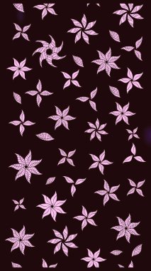 El çizimi, soyut ve süslü elementler. Kahverengi renkli. Klasik çiçekler. Yaz çiçekleri teması. Suluboya resim taklit Raster illüstrasyonu.