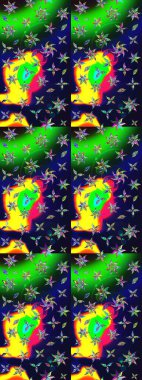 Hediye ambalaj kağıdı, tebrik kartları, posterler ve pankart tasarımı. Gri renkli çiçekler. Raster düz çiçek çizim deseni.