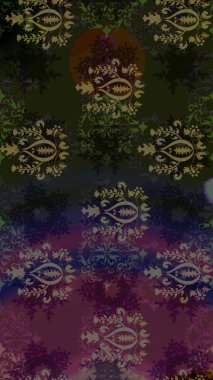 Raster kına dövme tarzı. Etnik Mandala süsleme. Kullanılabilir Tekstil, tebrik kartı, boyama kitabı, telefon durumda yazdırma için. Hint çiçek desenli madalyon desen.