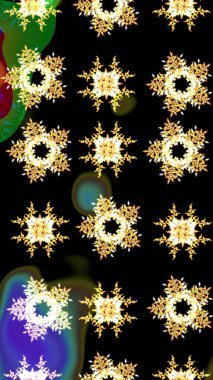 Xmas Frost kar taneleri izole edilmiş siluet sembolü. Raster. Kış siyahı, sarı ve kahverengi Noel kar beyazı kristal element. Kar Tanesi Raster simgesi arkaplanı. Meteoroloji buz koleksiyonu.