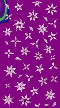 El çizimi Raster çizimi. Çizim çiçek deseni duvar kağıdı, web sitesi arka planı, ambalaj kağıdı, davetiye, broşür, afiş veya web sitesi için kullanılabilir. Parlak elementlerin.