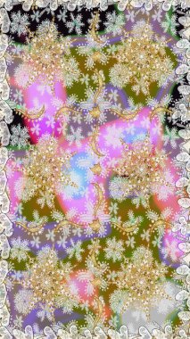 Klasik raster şablonu. Tekrarlayan elementlerle kusursuz soyut arkaplan. Tarafsız ve altın desenli.