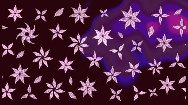 Suluboya, elle çizilmiş. Vadinin çiçekleri kahverengi renklerde. Raster - stok. Taslak arkaplan deseni.