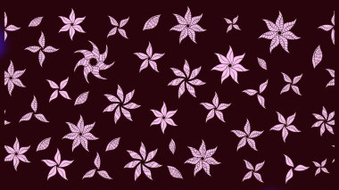 Raster illüstrasyonu. Küçük çiçekteki sevimli çiçek deseni. Kahverengi renkte çiçekler.