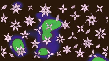 Bahar mevsimi. Nazik romantik baskı. Raster güzel bir çiçek deseni çizmiş. Tatil havası..