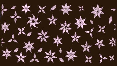 Güzel kumaş deseni. Raster illüstrasyonu. Küçük bir çiçekte eskiz deseni. Güzel çiçek arkaplanı..