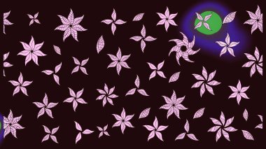 Varicolobrown Raster çizimi. Küçük çiçekteki sevimli çiçek deseni. Birçok kahverengi ve soyut çiçekli tropikal çizim deseni.