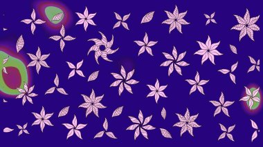 Mavi renkli çiçekler. Renkli Bahar temalı eskiz modeli. Çiçekli çiçek deseni, suluboya. Düz Çiçek Elementleri Tasarım Raster illüstrasyonu.