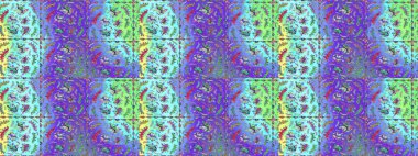 Raster çiçek desenli çiçek deseni, yapraklar, dekoratif elementler, sıçrama, lekeler, el çizimi kontur çizgileri ve Doodle çizim stili, grafik raster çizim çizimi.