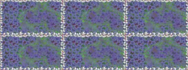 Davetiye, kart ve parmak izi için basit kadınsı bir model. Kusursuz. Raster illüstrasyonu. Menekşe arka planda kelebek. Rastgele menekşe kelebekleri sevimli desen.