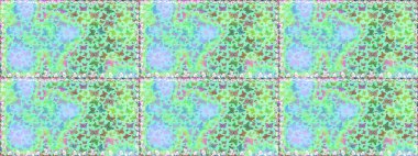 Mavi ve nötr renkler üzerine bir resim. Raster. Kelebek deseni. Soyut, pürüzsüz bir arkaplan. Moda Kumaşı Tasarımı.