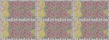 Raster illüstrasyonu. Kağıt, kumaş ve ambalaj için uygun. Tarafsız arka planda renkli kelebek koleksiyonu. Kart, baskı ve davetiye için basit kadınsı desen.