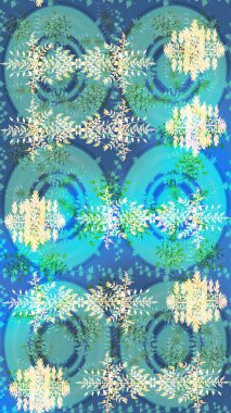 Dekorasyon kış kar simgeler. Raster Noel renkli arka plan ile düşen kar tanesi. Kar taneleri Raster illüstrasyon.