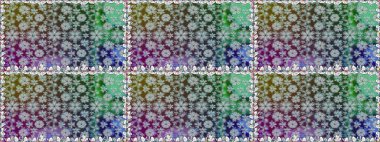 Çiçekli karalama şeklinde Raster çiçek deseni. Nazik, sevimli çiçek arkaplanı. Gri renkli çiçekler.