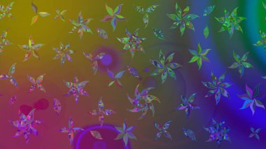 Kahverengi renkli çiçekler. Küçük çiçekte sevimli çiçek deseni var..