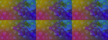 Küçük bir çiçekte eskiz deseni. Güzel kumaş deseni. Raster illüstrasyonu. Güzel çiçek arkaplanı..