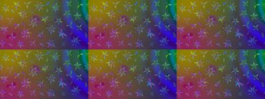 Kahverengi renklerde. Raster illüstrasyonu. Kahverengi renkte kahverengi papatya deseni.