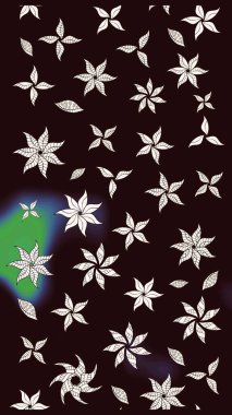 Kahverengi renkli çiçekler. Tropik çiçekler. Gömlek çizimi Arkaplan Deseni.