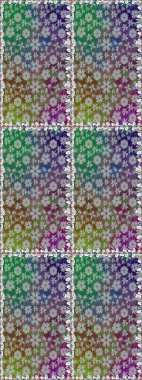 Sevimli çiçek raster deseni. Gri renkli çiçekler. Düz Çiçek Elementleri Tasarımı. Kusursuz Renksiz Bahar Teması Kusursuz Arkaplan.