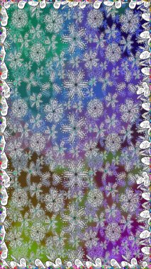 Kusursuz bir arka plan modeli. Gri yapraklı yabani çiçekler. Suluboya, elle çizilmiş. Raster illüstrasyonu.