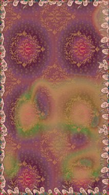 Raster çiçekli arka plan. Renkli Yaz Temalı Kusursuz Arkaplan. Yazdır. Güzel, pürüzsüz bir desen. Güzel kumaş deseni. Düz Çiçek Elementleri Tasarımı.