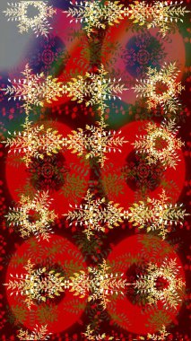 Renkli elementlerle Raster ilginç desen.