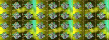 Renkli çiçekler. Raster illüstrasyonunda çiçek deseni çizimi.