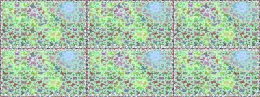 Şirin Raster çizimi. Kelebekler tarafsız ve yeşil renklerde kusursuz desenler çizerler. Web sayfası arkaplanları, duvar kağıtları, tekstil, yüzey dokuları için mükemmel.