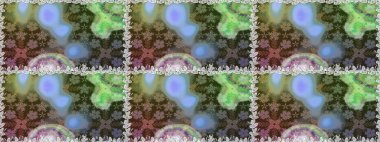 Raster illüstrasyonu. Tropik, dikişsiz çiçek deseni. Gri renkli çiçekler.