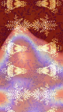 Düz Çiçek Elementleri Tasarımı. Raster illüstrasyonu. Renkli Bahar Teması eskiz kalıbı. Tarafsız, kırmızı ve pembe renklerde çiçekler. Çiçekli çiçek deseni, suluboya..