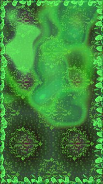 Nazik, sevimli çiçek arkaplanı. Yeşil renkli çiçekler. Raster çiçek desenli ve çiçekli..