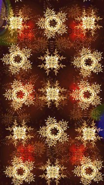 Kar taneleri. Kar tanelerinin soyut arkaplanlı Noel şablonu. Raster illüstrasyonu. Noel ve Yeni Yıl moda baskıları için tatil tasarımı.