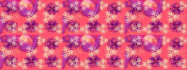 Raster Noel soyut renkli arka plan ve tatlı kar tanesi. Farklı kar taneleri toplayıcısı, pembe, mor ve mor renkte kış elementleri..