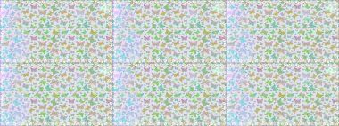 Rastgele gri kelebekler şirin desenler. Gri arka planda kelebek. Raster illüstrasyonu. Kusursuz. Davet, kart, yazdırma için basit kadınsı desen.