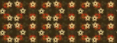 Arabesk ve çiçekli doğu raster desenleri. Arabesk ile klasik model. Geleneksel klasik süs.