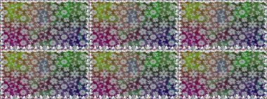 Renkli Yaz Temalı Kusursuz Arkaplan. Güzel kumaş deseni. Düz Çiçek Elementleri Tasarımı. Raster illüstrasyonunda trendsiz çiçek deseni.