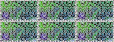 Gri renkli çiçekler. Hediye ambalaj kağıdı, tebrik kartları, posterler ve pankart tasarımı. Raster düz çiçekleri pürüzsüz desen.