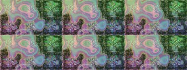 Soyut etnik raster kusursuz desen. Vadinin çiçekleri tarafsız renklerde. Çiçekler..