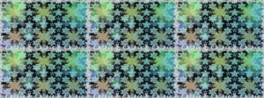 Mavi renklerde grafiksel modern kusursuz desen. Kusursuz çiçek deseni. Duvar kâğıdı barok, İspanyol kumaşı. Kusursuz raster arkaplanı.