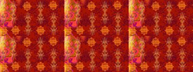 Çiçek desenli eskiz. Kırmızı, turuncu ve mor renkte çiçekler. Düz Çiçek Elementleri Tasarım Raster illüstrasyonu. Renkli Bahar Teması çizim şablonu.