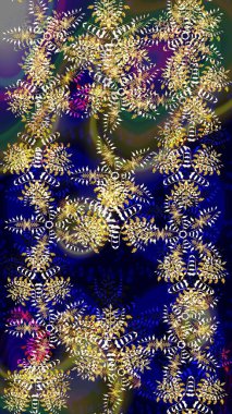 Renkli elementlerle Raster ilginç desen.