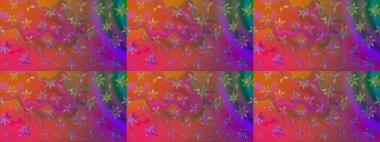 Eskiz modeli etnik tasarım. Yatak çarşafları, ceket, paket tasarımı, kumaş ve moda kavramları için tekstil baskısı. Çiçekleri, deniz kabukları, mandalaları ve suluboya efektleri olan deniz altyapısı.