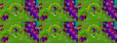 Küçük çiçekte güzel bir çiçek deseni var. Raster deseni. Çiçekli çiçek deseni, suluboya..