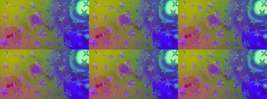 Eskiz arkaplan modeli. Suluboya, elle çizilmiş. Yeşil yapraklı yabani çiçekler. Raster illüstrasyonu.