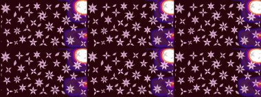 Botanik çizim kalıbı. Suluboya etkisi. Organik elementler. Raster deseni.