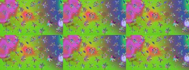 Doodle çiçekler ve dalları, otlar ve çiçekler. Elle çizilmiş. Raster resim. Güzel kumaş deseni.