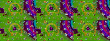 Şirin çiçekler. Raster Moda kumaş deseni. Çizgi çizimi deseni.