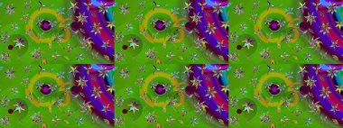 Yumuşak, yeşil renkli yaz çiçekleri. Raster illüstrasyonu. Raster çiçek desenli ve çiçekli..